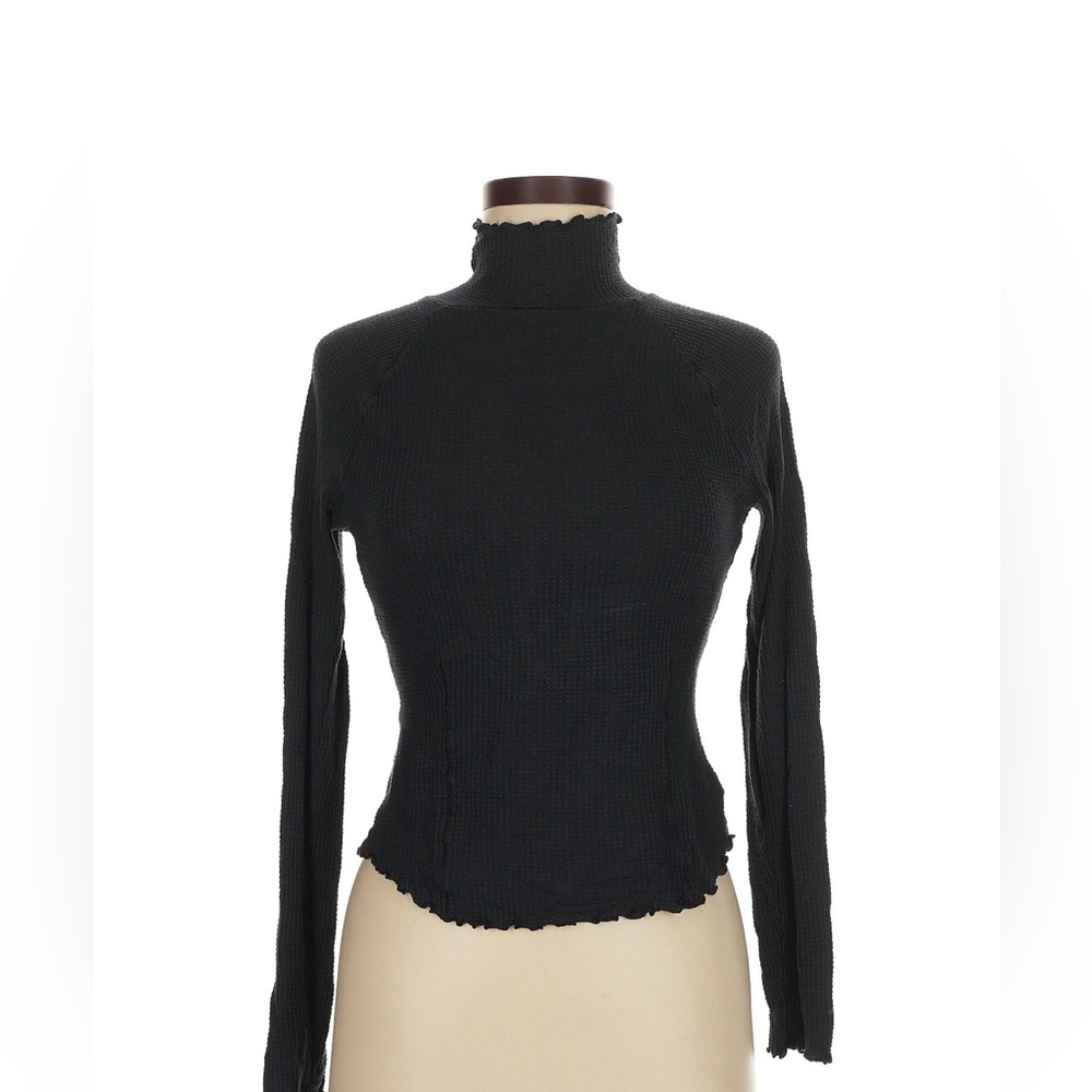Free people  Black Turtleneck Top